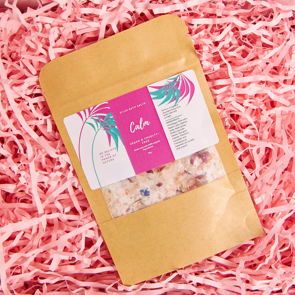 Calm Bath Salt - Scented bath salts with luxury fragrances. Leaves skin feeling superbly soft and smooth