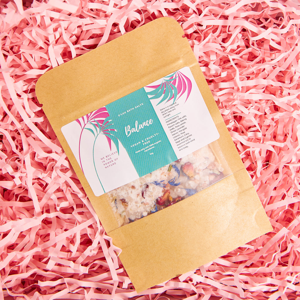 Balance Bath Salt- Scented bath salts with luxury fragrances. Leaves skin feeling superbly soft and smooth