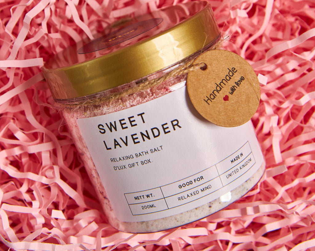 Sweet Lavender Relaxing Bath Salt- Scented bath salts with luxury fragrances. Leaves skin feeling superbly soft and smooth